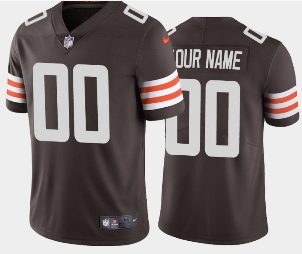 Youth Brown Cleveland Browns ACTIVE PLAYER Custom Vapor Untouchable Limited Stitched Jersey